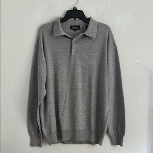 Men’s Tuscany Italian 100% extra fine Italian merino wool sweater XL